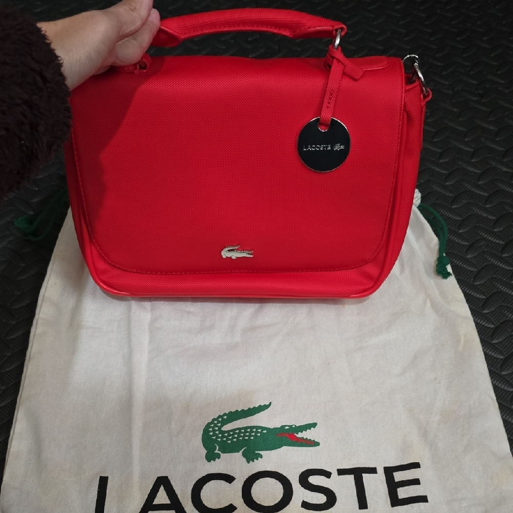 Lacoste Vibrant Red Shoulder Bag